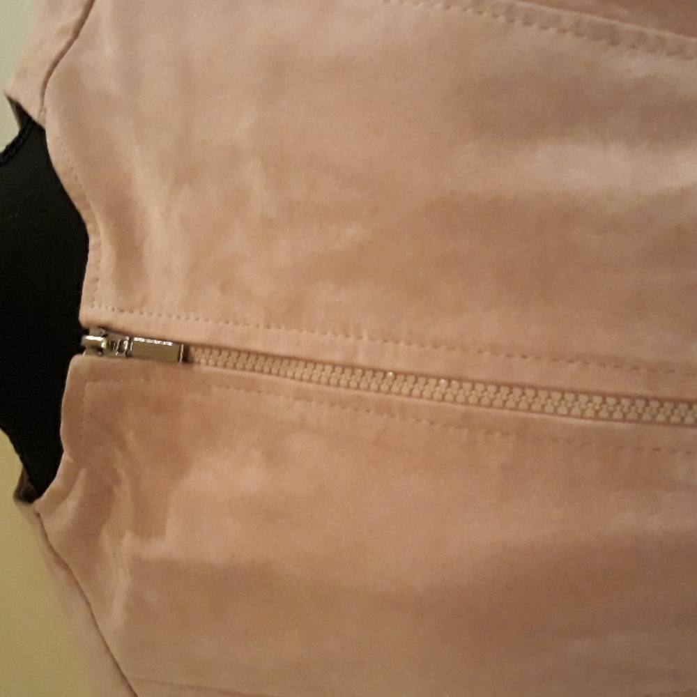 💗💗Vintage Jones New York Pink Suede Leather Jacket. Size L - Picture 5 of 7